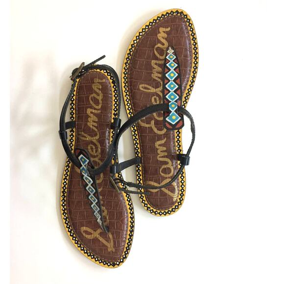 Sam Edelman Shoes - Sam Edelman Size 6 GiGi Aztec T-strap Flat Thong Sandals Flats Shoe